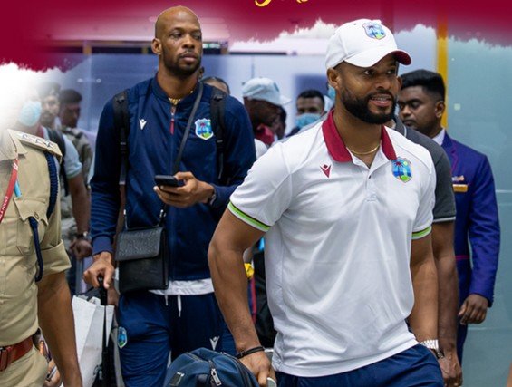 sports-cricket-wi-arrives-in-thiruvananthapuram